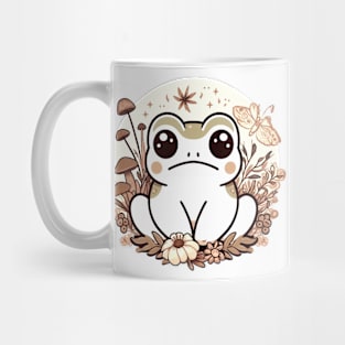 Grumpy Frog Cottagecore and Japanese Aesthetic Mug